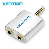 Vention 3.5mm Earphone Audio Splitter Connecter Adapter with mic 1 Male to 2 Female Audio Adapter For Headphone PC Mobile Phone