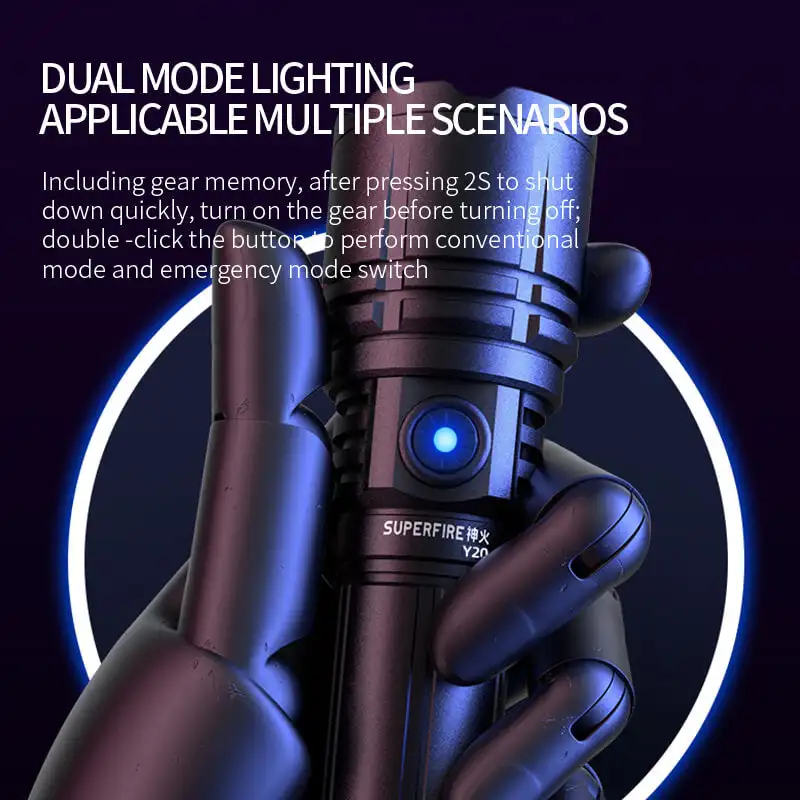 Super fire Y20 super helle LED Zoom Long Shot Taschenlampe