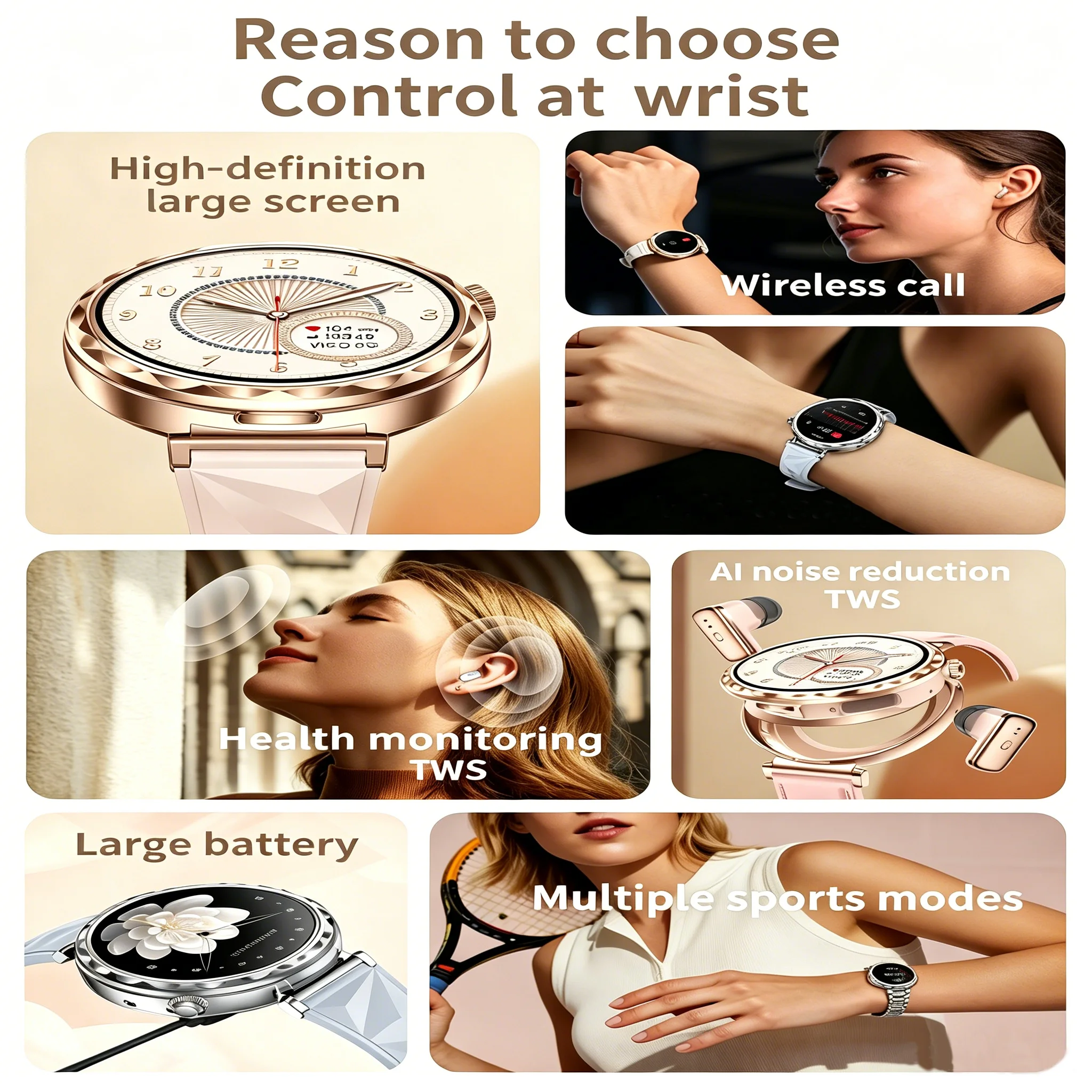 Relógio inteligente 2 em 1 com - Smartwatch Noise Watches avaliação e preço