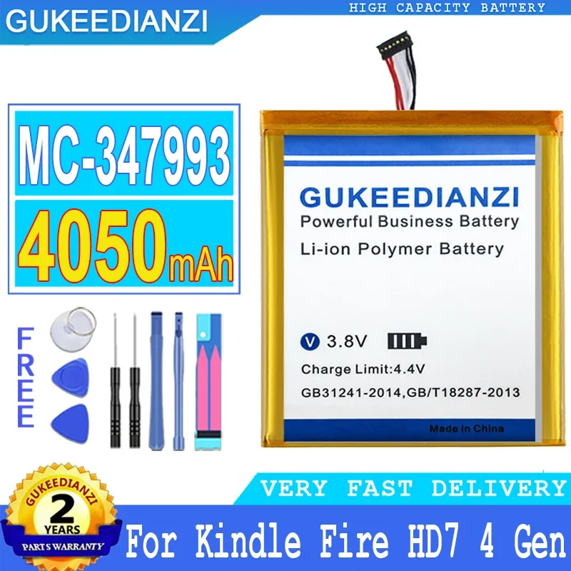 

Сменный аккумулятор для планшета емкостью 4050 мАч для Amazon Kindle Fire HD7 4-го 4 поколения, SQ46CW, MC- 347993 , 58- 000084