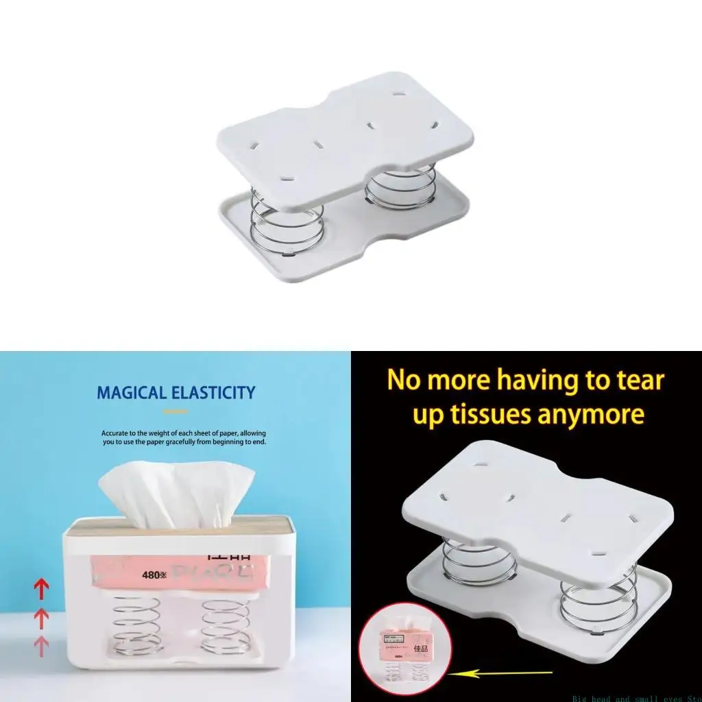 581C Multi Functional Automatic Lift Spring Loaded Tissue Dispenser Box Creative Plastic Paper Towel Spring Pallet