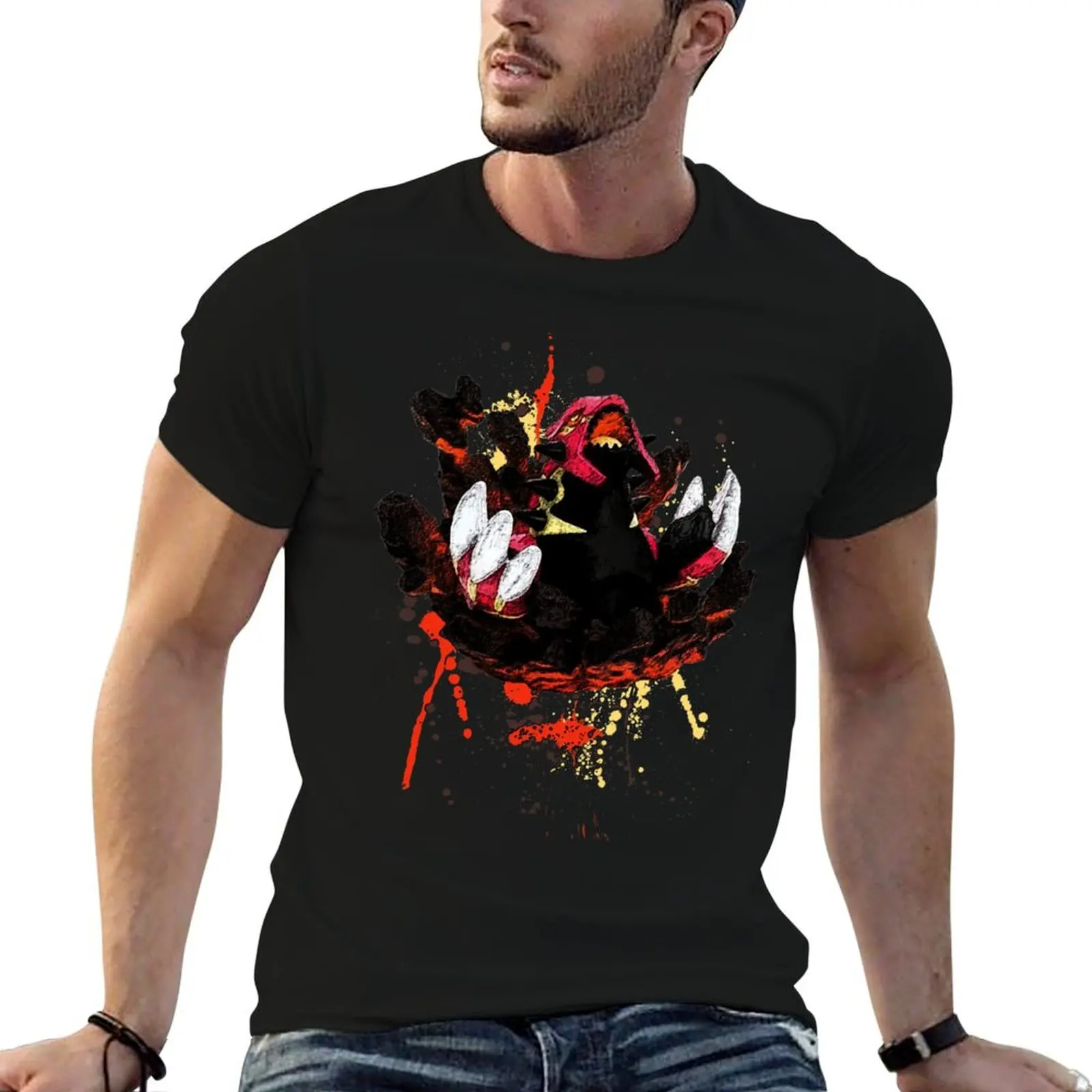 

Genshi Groudon T-Shirt cotton t shirt man funny t shirts dark humor man t shirt luxury T-shirt