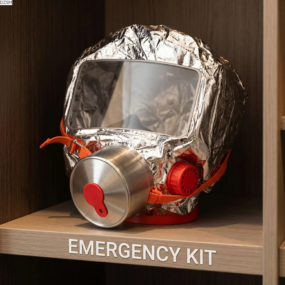 Multi-Layered Filter Fire Escape Mask Fireproof Filter Self-Rescue Breathing Apparatus Self-Rescue Respirator Smoke Filter