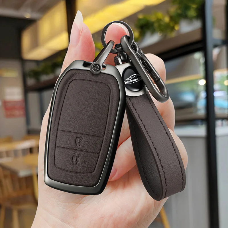 Car Key Case Fob Cover Holder Shell For Toyota Yaris Cross Hilux Innova Fortuner Camry Land Cruiser 200 300 Prado Crown TLK 200