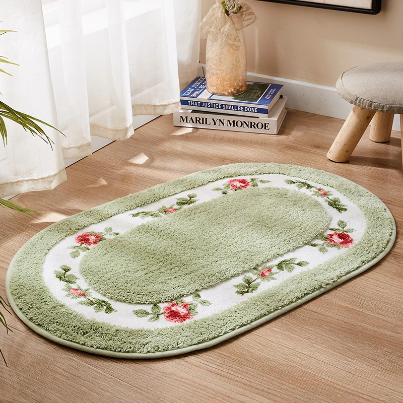 1 PC Entrance Floor Mat Entrance Door Mat Small Fresh Style Foyer Bedroom Door Bathroom Toilet Non-slip Absorbent Foot Mat