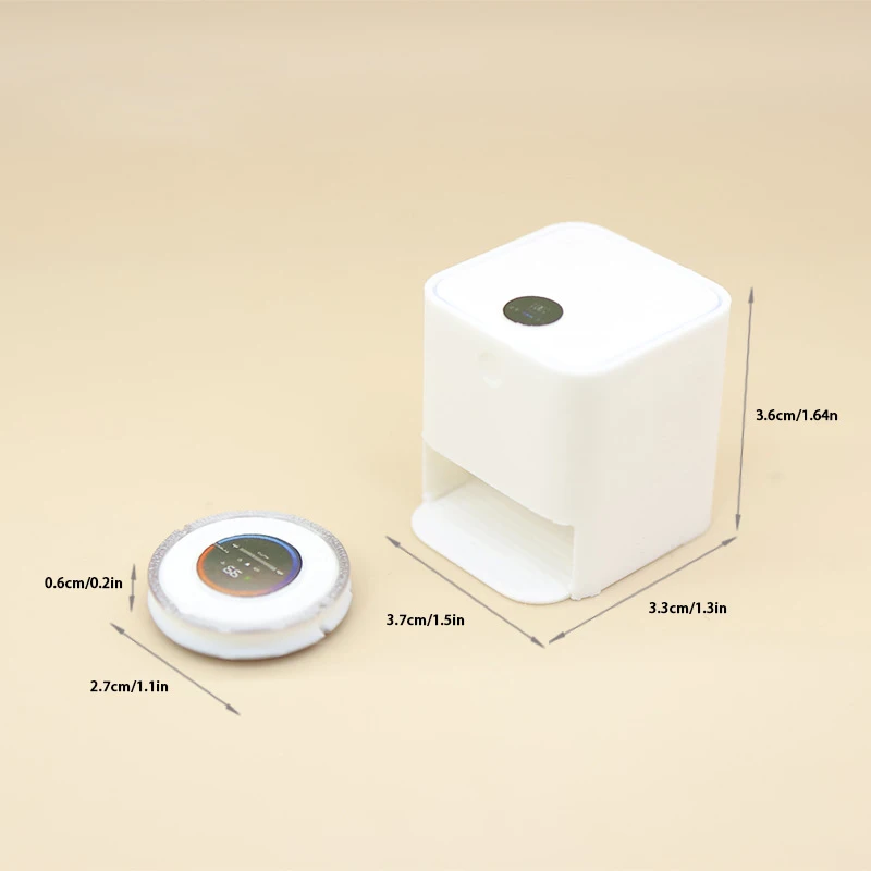 1/12 Dollhouse Miniature Robotic Vacuum Cleaner Model Mini Simulation Doll House Micro Scene Furniture Decor Accessories-Toy