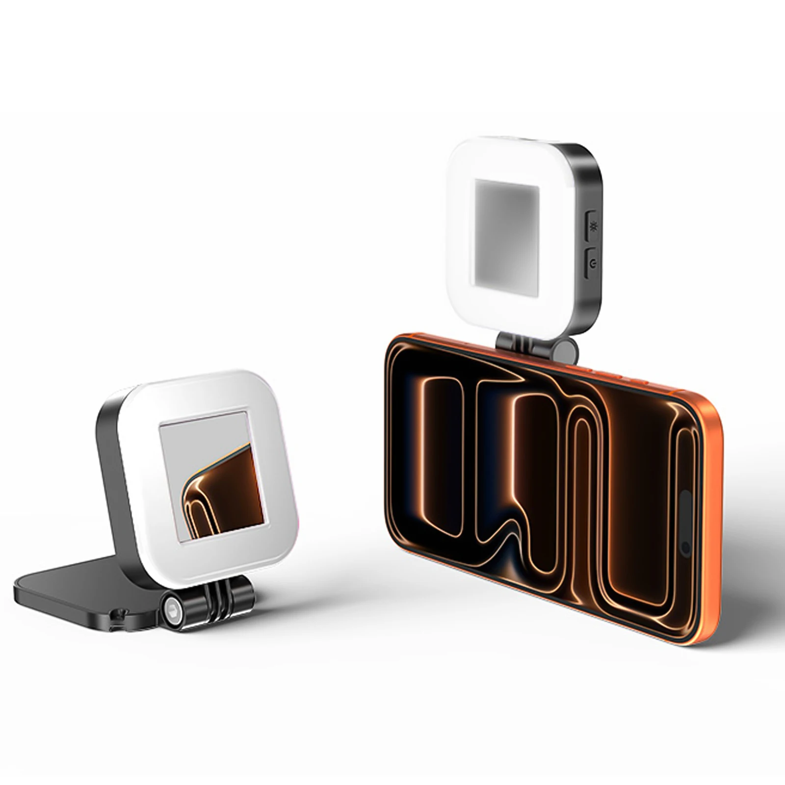 

Magnetic RGB Phone Fill Light for MagSafe iPhone Android Mini Portable Selfie Video Light with Mirror for Makeup Vlogging