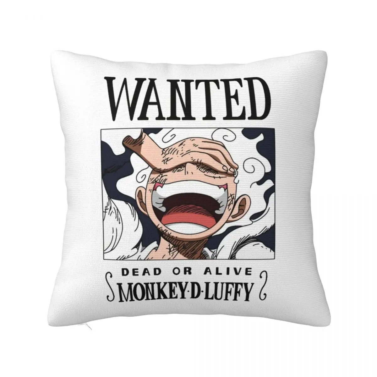 Wanted Luffy Anime Pillowcases Home Cushion Cover Cute Pillow Cover 45*45