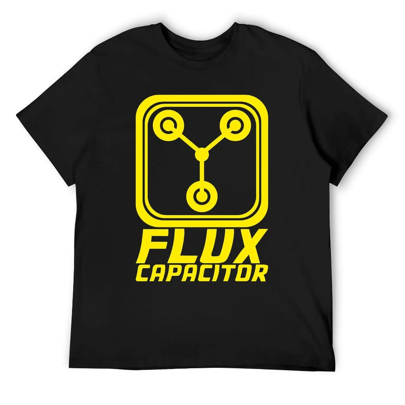 Flux Capacitor Back to The Future Essential T-shirts Premium T-shirt Round Neck Motion  Geeky Travel Eur Size