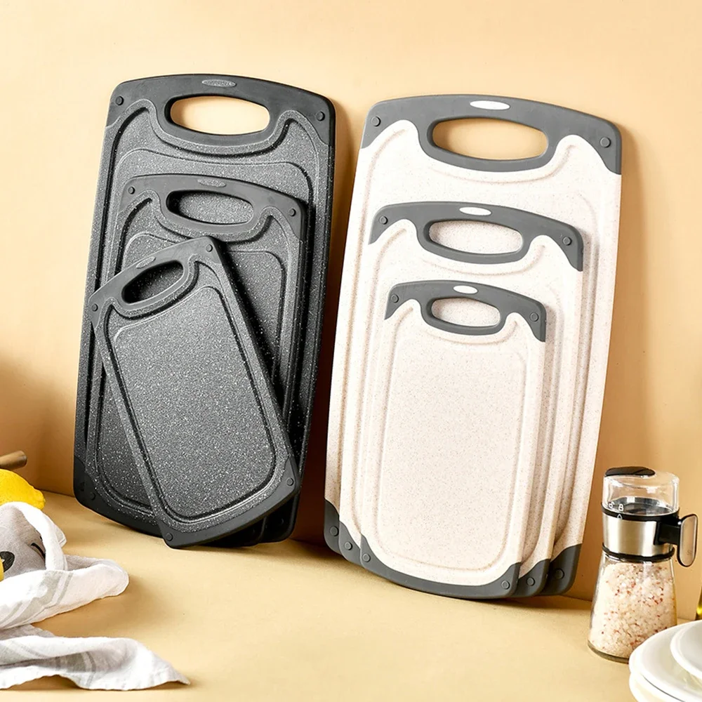 1/3Pcs Cutting Board Set Kitchen Cutting Board Vegetable Meat Cutting Board Heavy Duty Cutting Board Rectangular Chopping Board