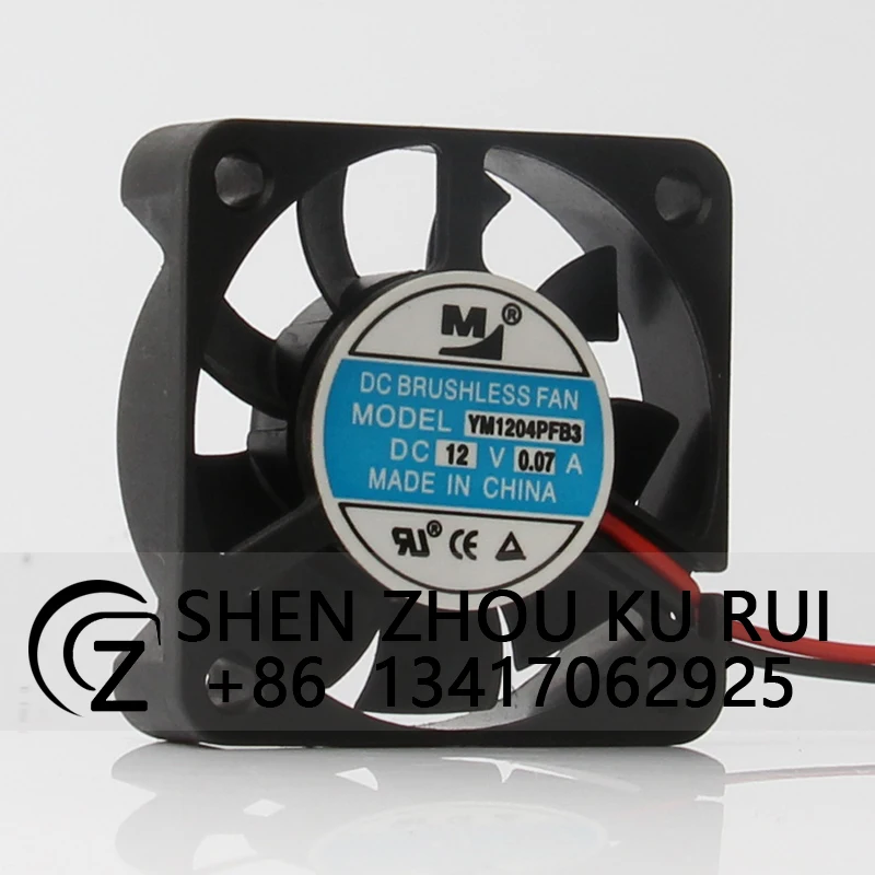 YM1204PFB3 Case Fan Dual Ball Bearing for YiMeng 40X40X10MM 12V 0.07A 4010 4CM Super Silent Large Air Volume Cooling Fan