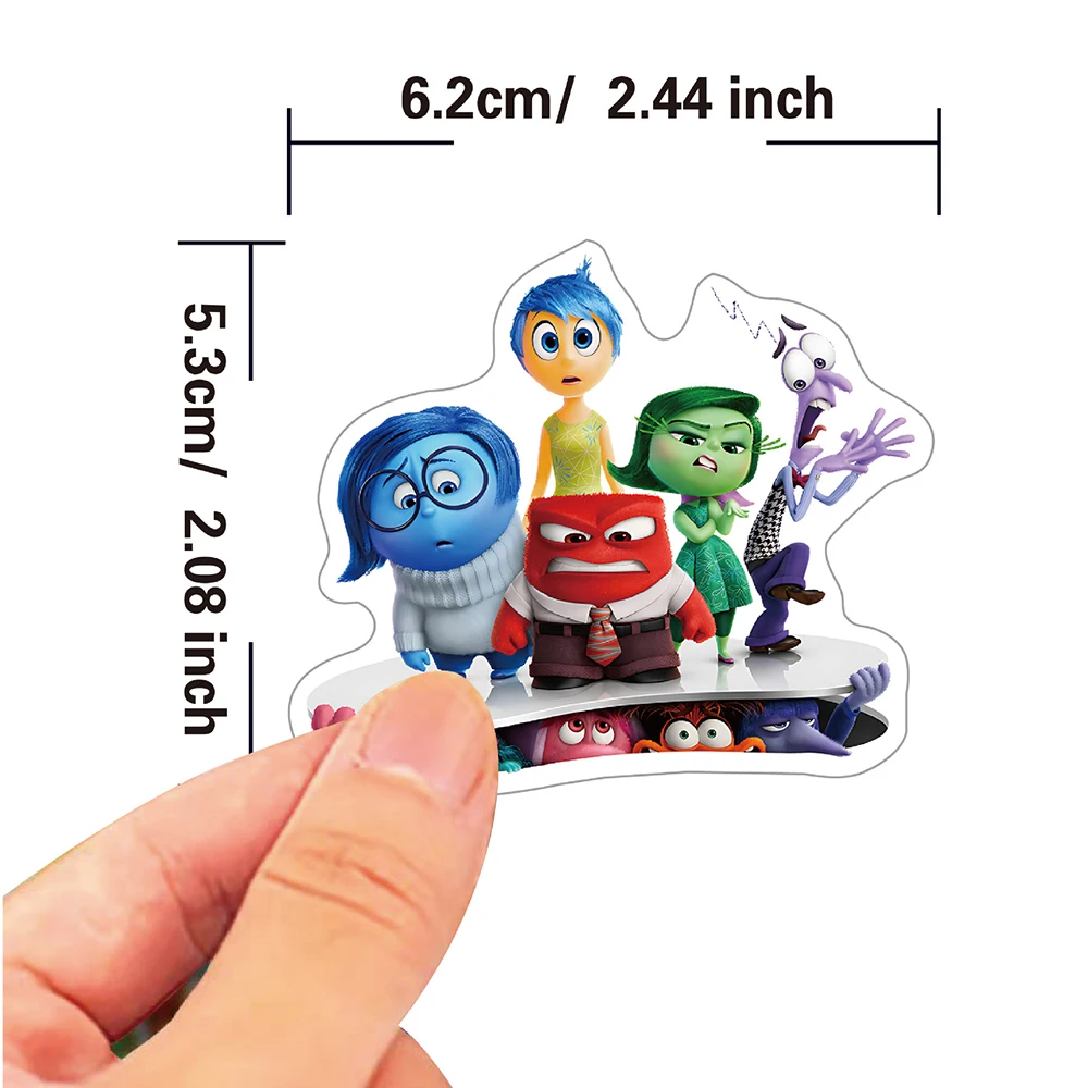 Disney Cartoon Inside Out Adesivos, Decalques impermeáveis, Graffiti Telefone, Laptop, Bicicleta, Vinil Legal Adesivo para Crianças, Brinquedos, 10 Pcs, 30 Pcs, 50Pcs