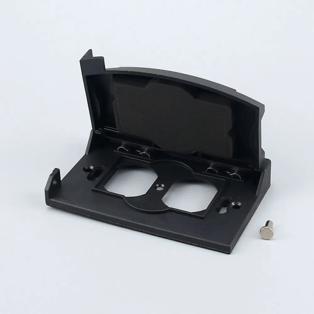 Safety Protective Cover For US Wall Outlet Waterproof Flip Plate Black Guard For Electrical Switch Housing Accessory