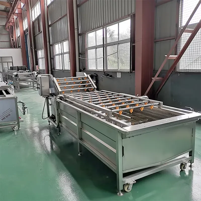 Automatic Vegetable Washing Machine 304 Stainless Steel Food Cleaning Equipment for Processing Factory