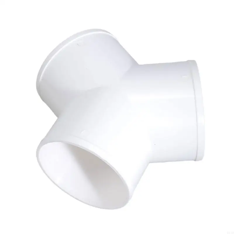 581E 3 Way Duct Connector PVC y شكل أنبوب أنابيب مستديرة موصل تركيب الأنابيب سهلة الاستخدام