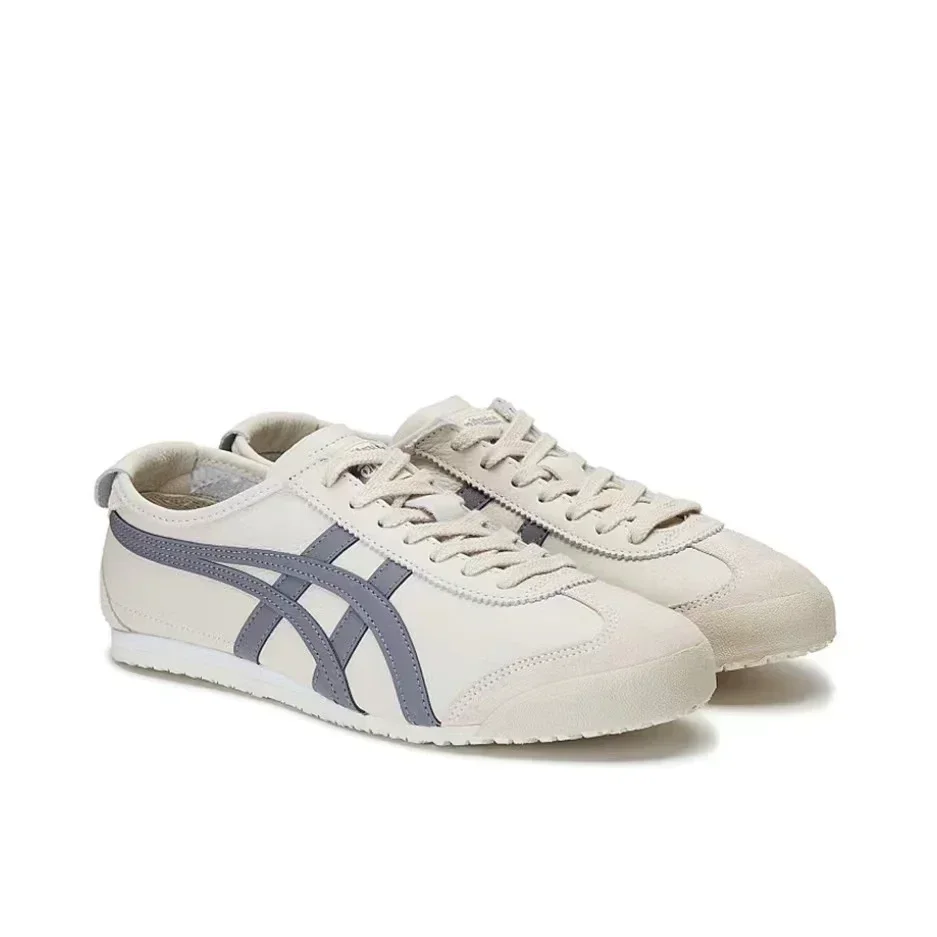 Onitsuka Tiger MEXICO 66 para homens e mulheres, tênis de skate amarelo, tênis de topo baixo ao ar livre