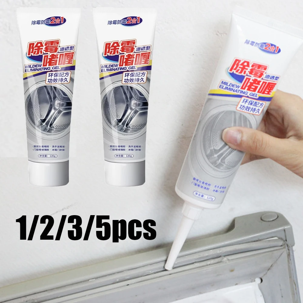 1-5pcs Kitchen Bathroom Washing Machine Anti-Mold Cleaning Gel Sink Gap Cleaning Wall Tile Sealant Remove Mold Spots Fungi Tool
