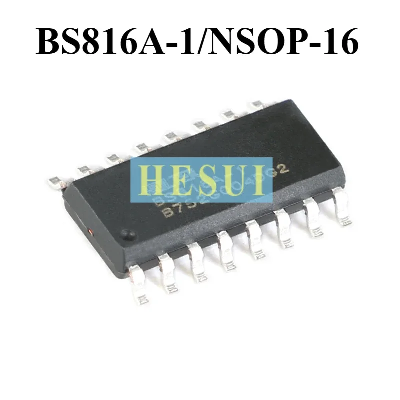 5PCS BS816A-1 NSOP-16 6-key Capacitive touch key chip IC Original BS816A
