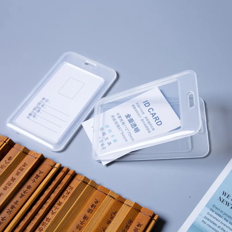 

прозрачный держатель для рабочей карты, 10 шт./компл., горизонтальный, вертикальный, доступный рабочий чехол для разрешения, держатель для бейджа, чехол