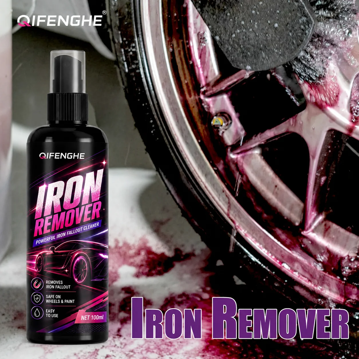 Iron Remover Wheel Rim Cleaner Protect Wheels And Brake Discs From Iron Dust Rim Rust Cleaner Auto Detail Chemical Car Care