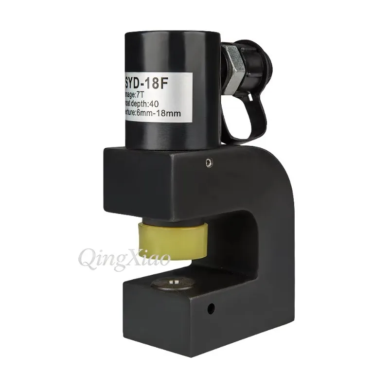 SYD18F Portable Mini Hydraulic Hole Puncher For Angle Steel Cable Tray And Bridge Slot Punching Tool Lightweight No Pilot Hole