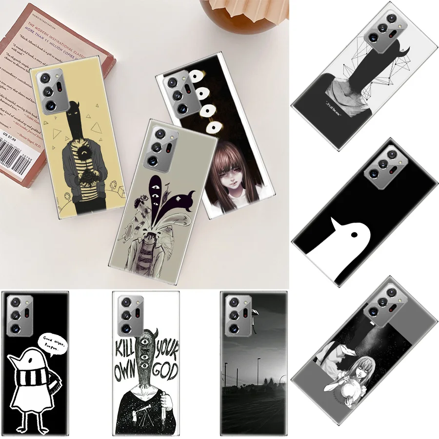 Oyasumi Punpun Phone Case For Samsung Galaxy S20 S23 FE S21 S10 Plus S24 S22 Ultra Coque S10E S9 S8 S7 Edge Cover Capa Pattern F