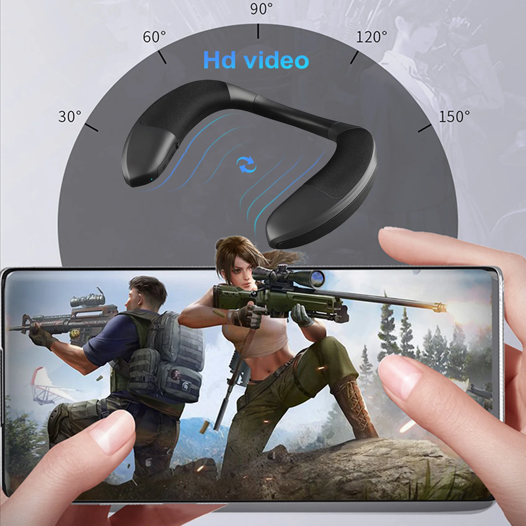 

【Горячие продажи!】 Bluetooth-колонки с шейным ремешком