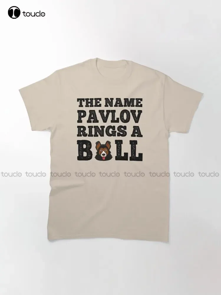 Does The Name Pavlov Ring A Bell | Psychology Student T-Shirt Custom Aldult Teen Unisex Digital Printing Tee Shirts Custom Gift