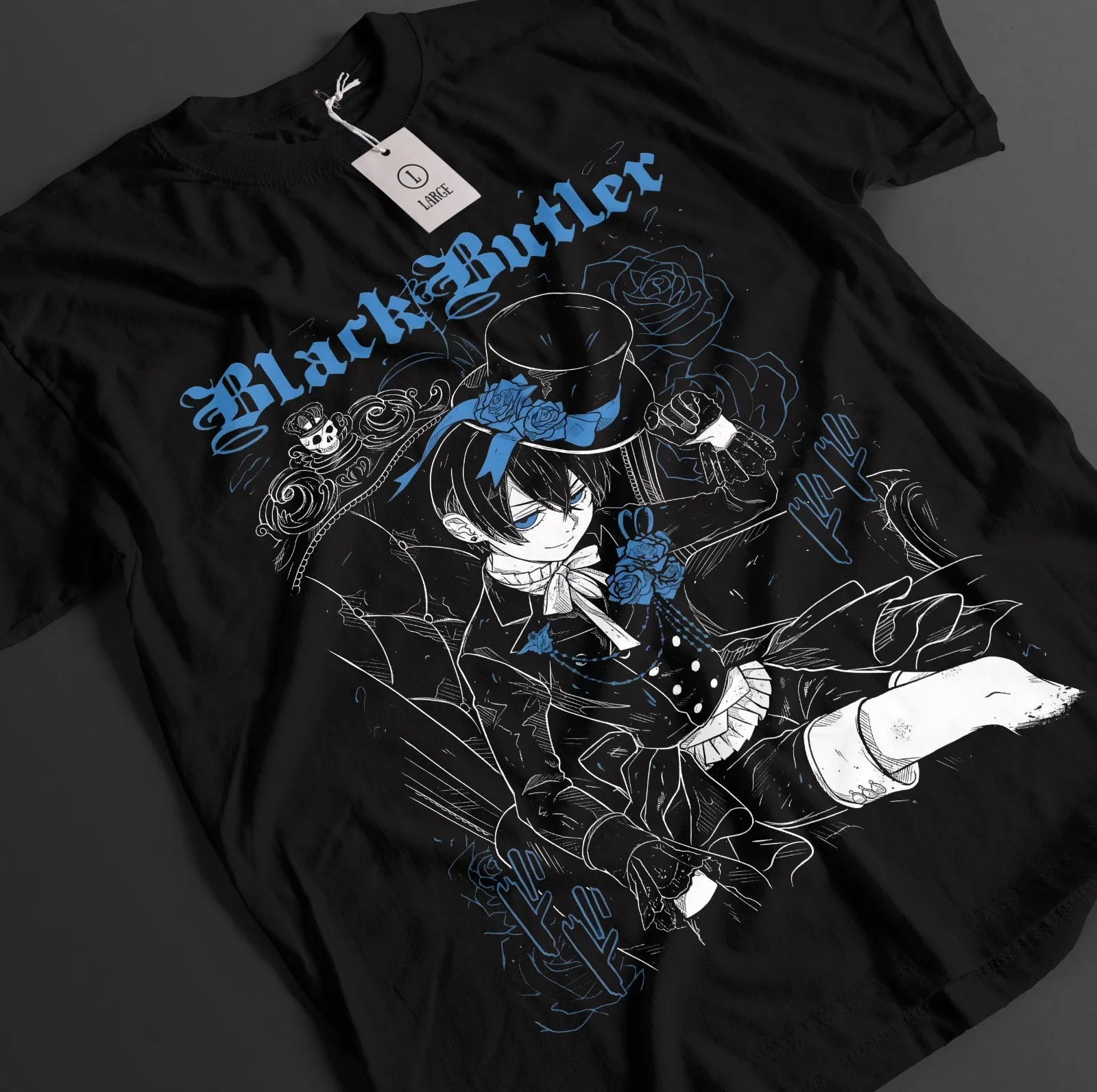 Black Butler T-Shirt Ciel Phantomhive Shirt Sebastian T-Shirt Yana Anime Tshirt