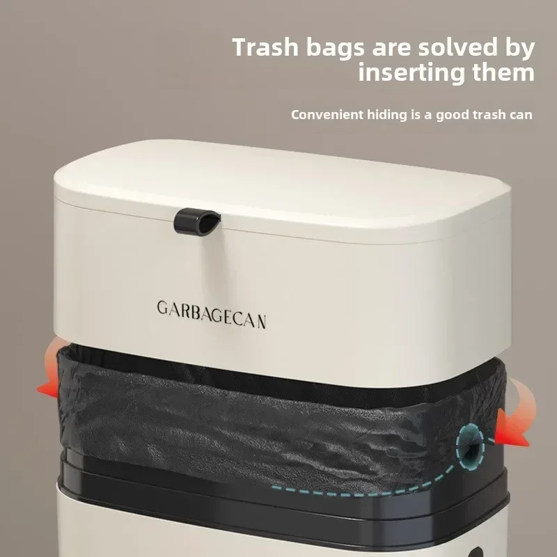 

Кухонный подвесной мусорный бак, бытовой бесшовный шкаф с наклейками, корзина для мусора с крышкой