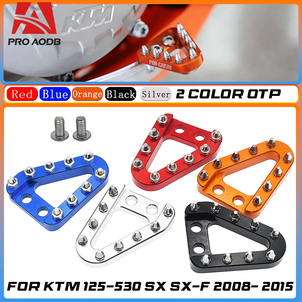 High-quality material forged rear brake shoes for endurance off-road motorcycle CNC modification accessories For KTM 125-530 SX