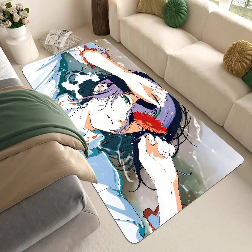 Anime C-Chainsaw M-Man Floor Mat Cheaper Anti-slip Modern Living Room Balcony Printed Bedside Mats