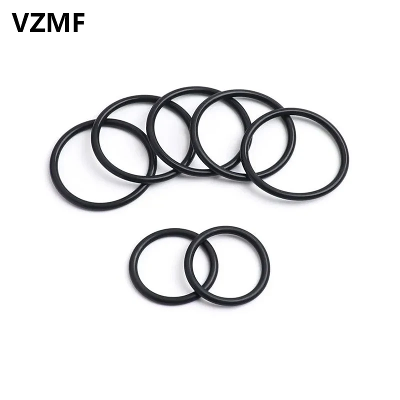 NBR O 링 가스켓 두께 CS 1.8mm ID 1.6~120mm 니트릴 고무 원형 O 유형 부식 오일 저항 씰링 와셔 Blackr