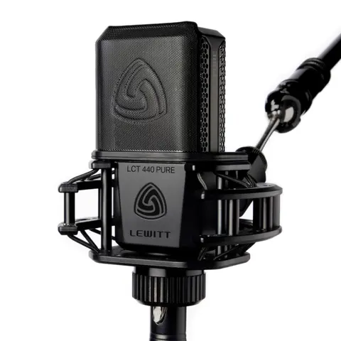 Lewitt LCT 440 PURE Cardioid condenser studio microphone with High-end circuit and capsule design for vocals, podcasts