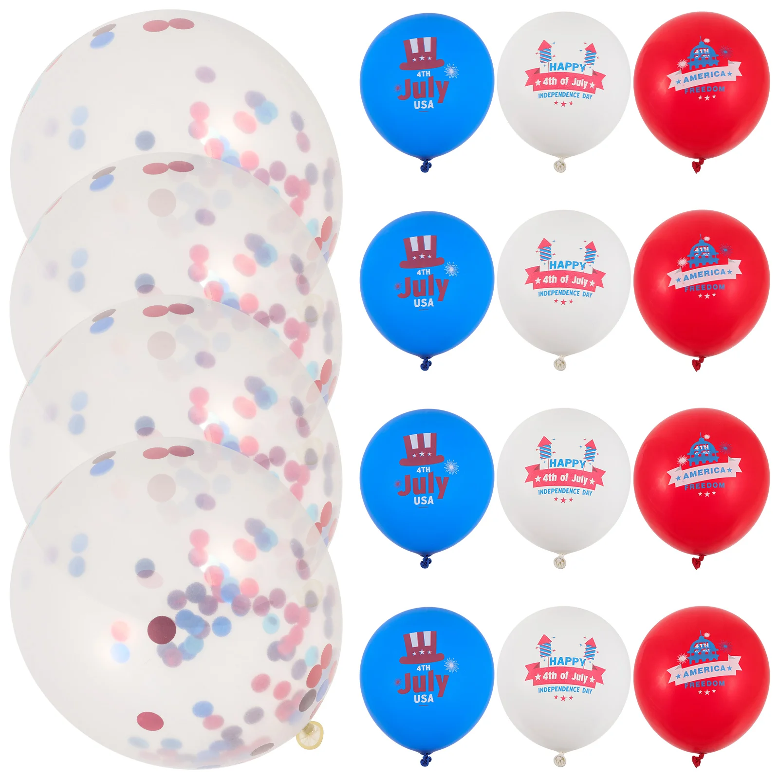 

16pcs Latex Party Balloons Celebrate 4th of July Independence Day Home Decor Kitchen Fireplace Stairs Photo Props Safe Strong