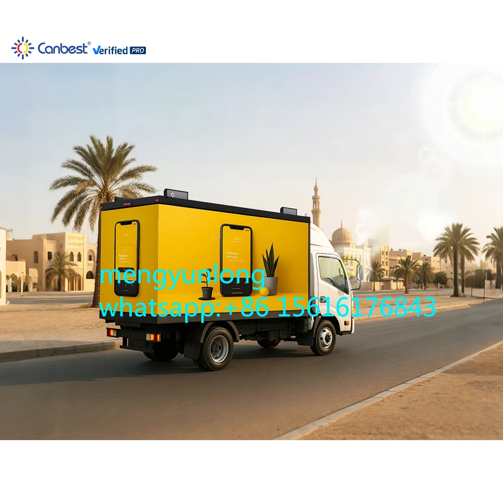 

Canbest Super Cold and Hot Resistance P5.7 13Ft 16Ft Seamless Outdoor Mobile Advertising Truck Box Led Display Screen Billboard