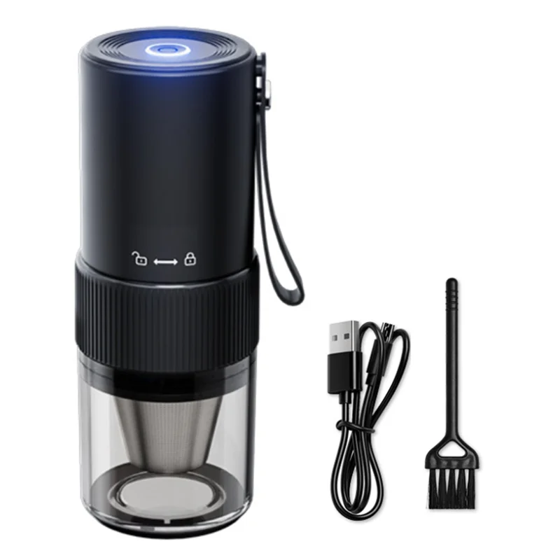 

A66Z Portable Electric Coffee Grinder USB Rechargeable Bean Grinder One-Button Start Home Outdoor Blender Adjustment