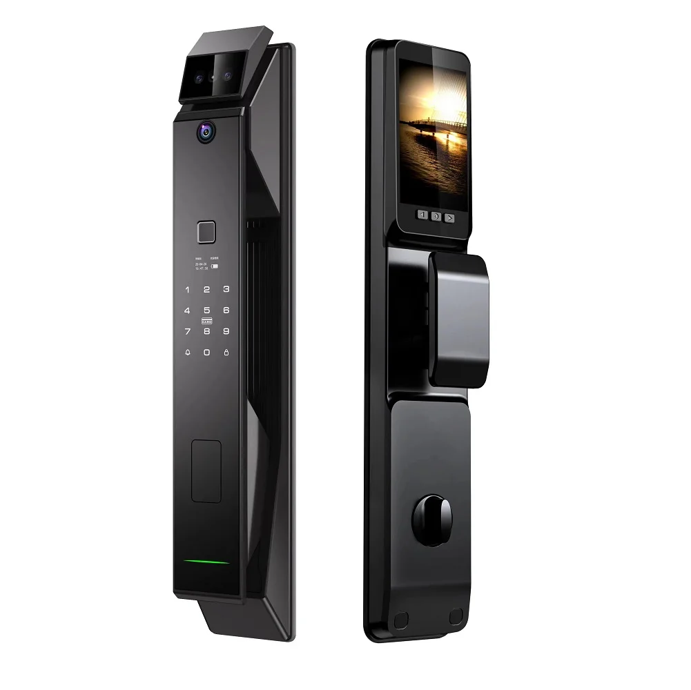 

New Design Smart Door Lock with Smartphone NFC Anti-Theft 3D Face Recognition Door Smart Lock