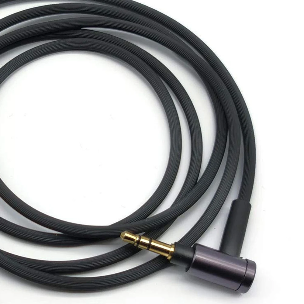 Para WH-1000 XM2 XM3 XM4 H900N H800 Cable de audio para auriculares de 3,5 mm, 1,5 m/4,9 pies de largo (negro sin micrófono)