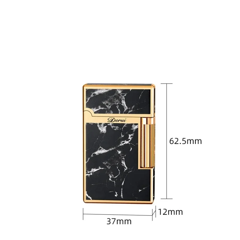 Derui High-end Side-slip Gas Lighter, Crisp Sound, Retro Grinding Wheel Ignition Cigarette Lighter, High-end Men's Business Gift - Image 6