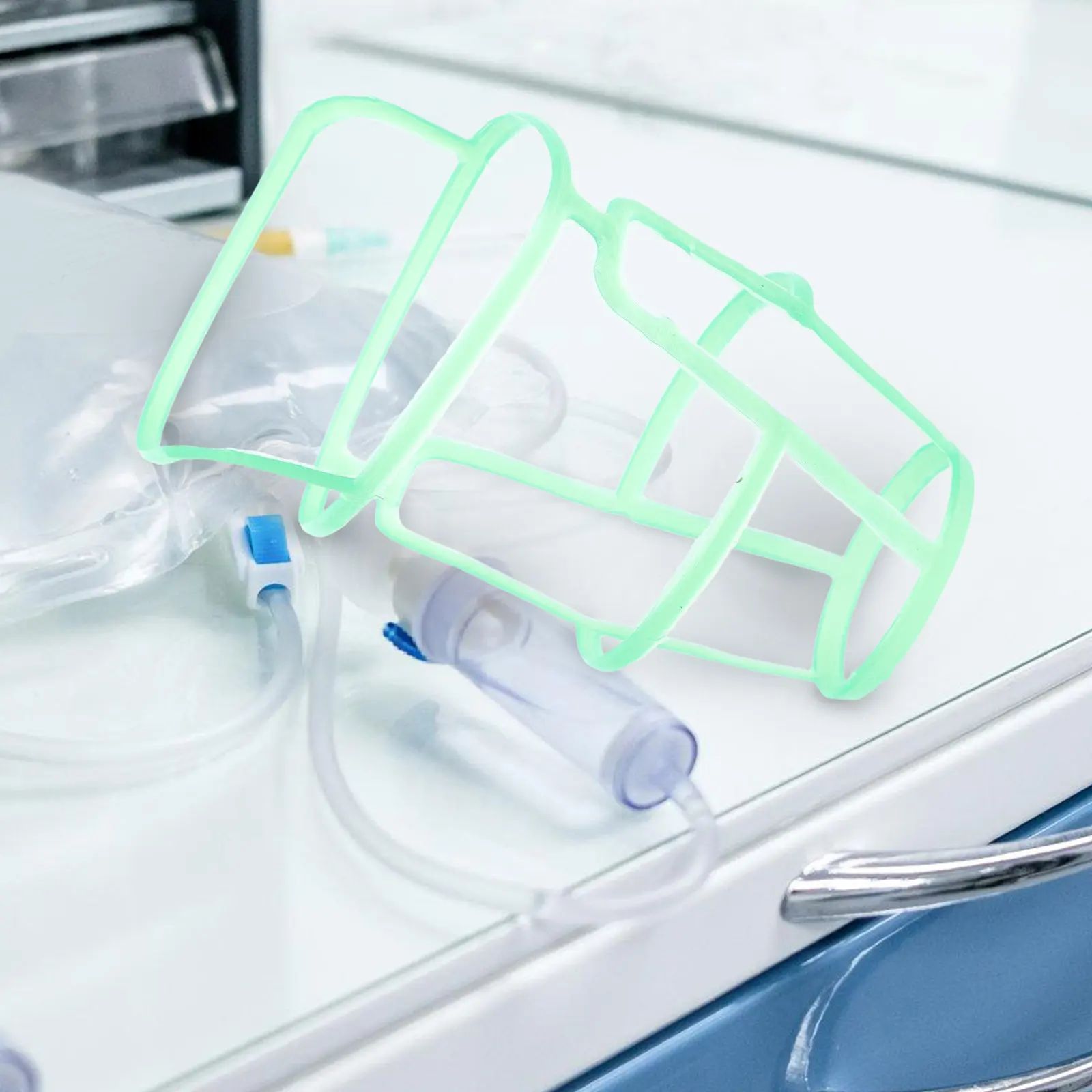 20Pcs Plastic Infusion Bottle Net Cover Saline Drip Bottle Hanging Holder Mesh Design for Monitoring Fluid Hospital Home