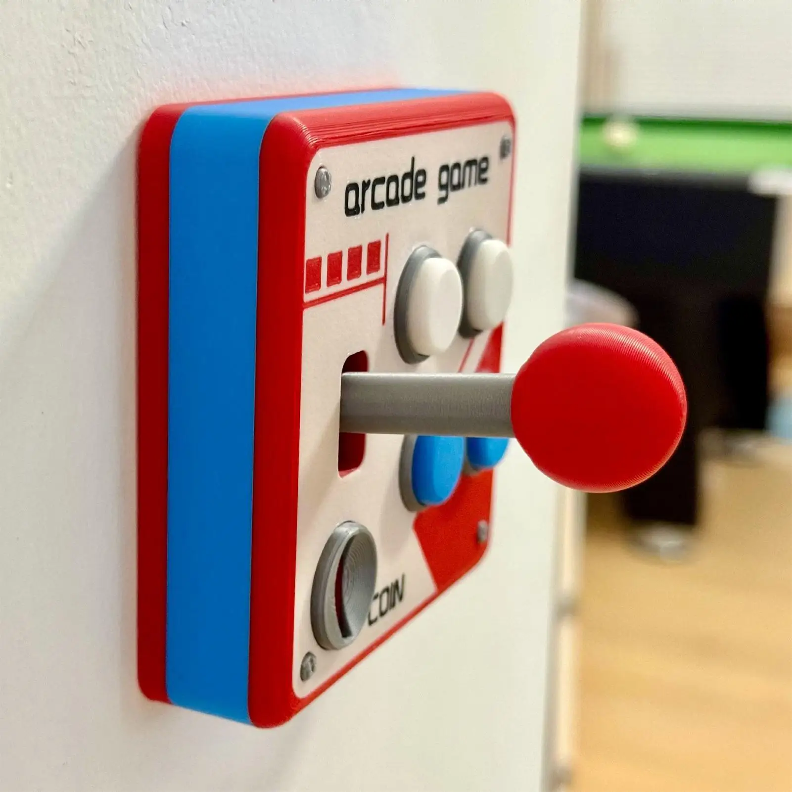 Novelty Retro Arcade Joystick Light Switchs Cover 3d Printed Punch Free Wall Decor Unique Housewarming Birthday Gift