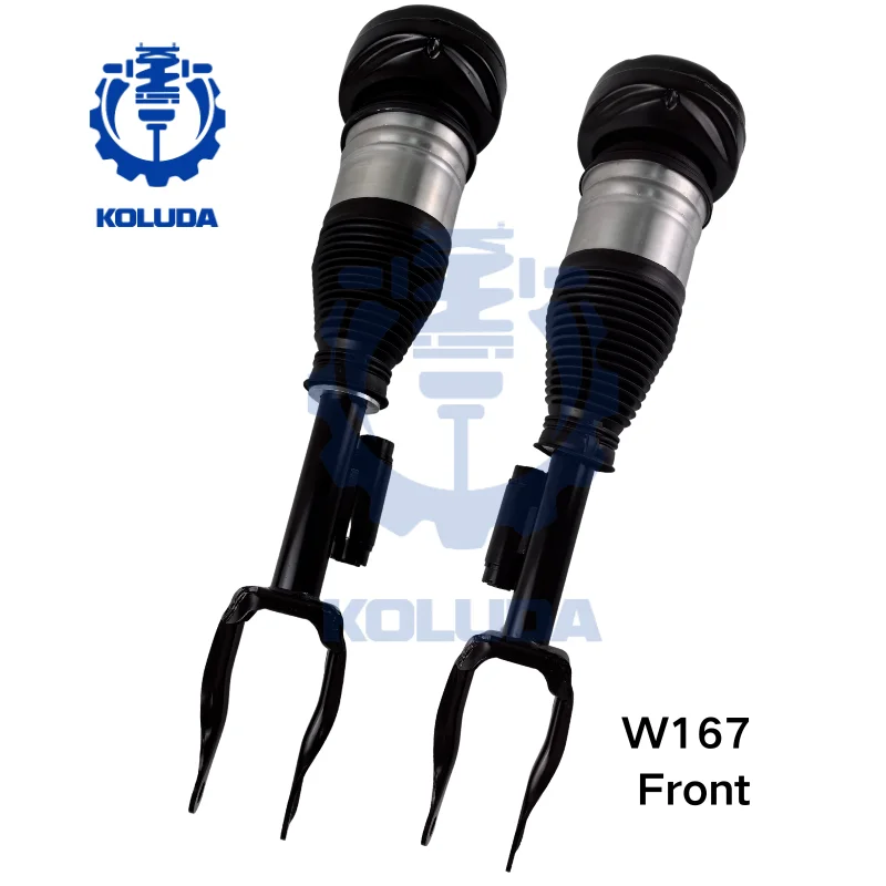 A Pair of Front Left and Right with ADS Air Suspension Strut 1673200503 1673200603 A1673200503 for Mercedes Benz GLE Class W167