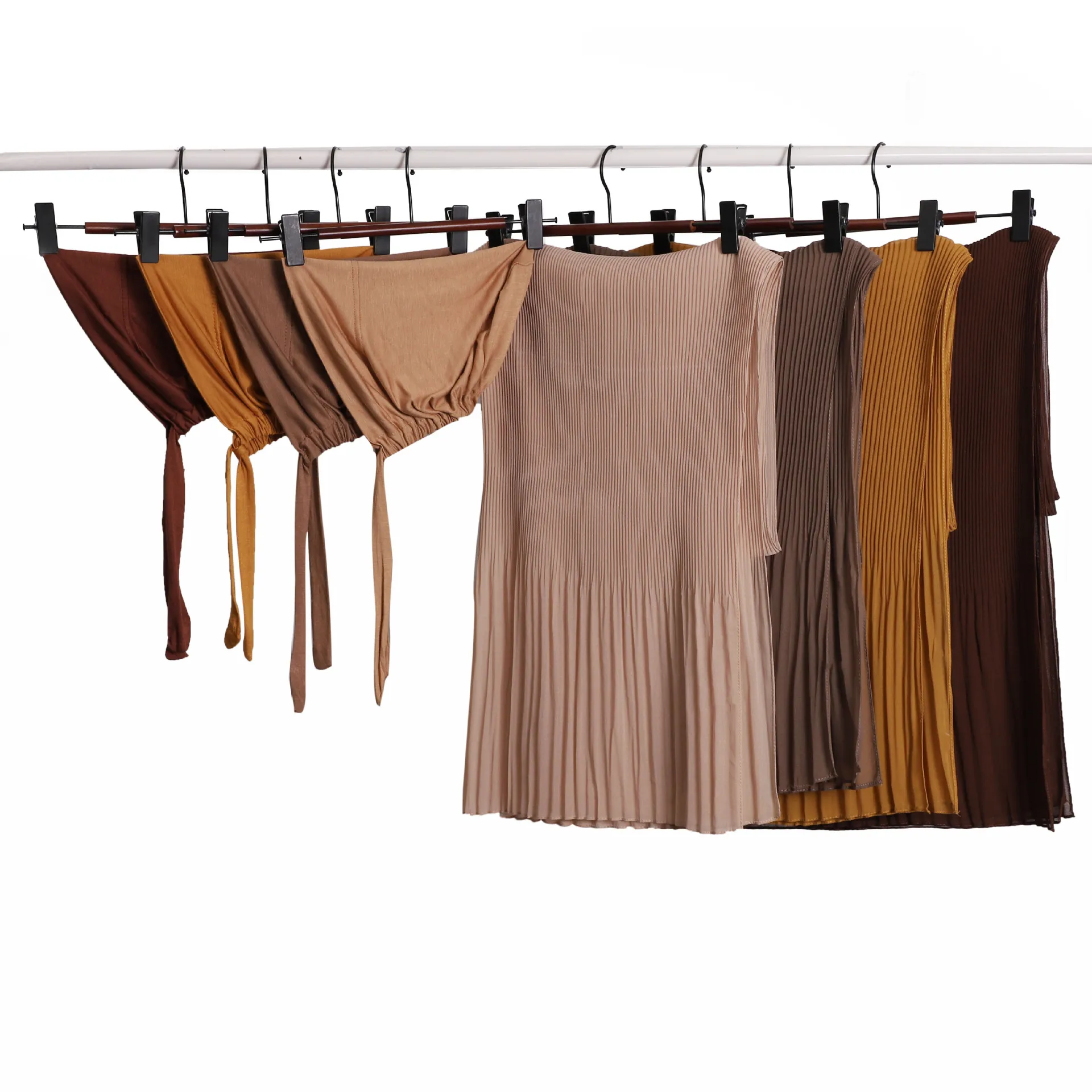 

Шифоновый хиджаб с подходящей нижней частью, комплект из 2 предметов, женская шаль, трикотаж, внутренняя модальная кепка, мусульманская повязка на голову, комплект из двух предметов, шарф, чехол Mujer