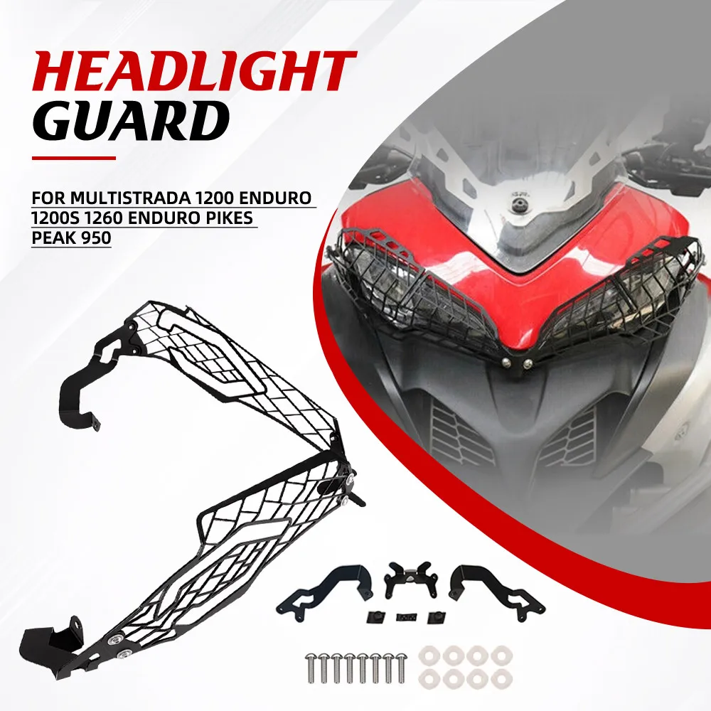 

Защитная решетка для фар мотоцикла, защитный кожух для фар Ducati MULTISTRADA 1200 ENDURO 1200S 1260 ENDURO PIKES PEAK 950