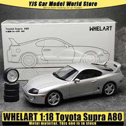 WHELART Diecast model 1:18 Toyota Supra A80 Car model Send friend Holiday gift collection Static model