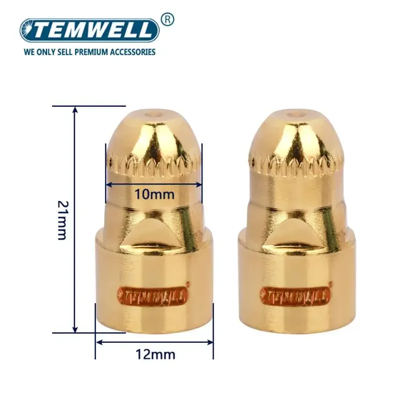 깍지 절단 토치, P80 플라즈마 전극, CNC 전극 플라즈마 커터 액세서리, 20 개, 1.1mm, 1.3mm, 1.5mm, 1.7mm, 60A, 80A, 100A