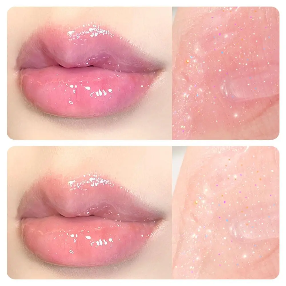 Crystal Glossy Lip Glaze Mirror Lip Gloss Waterproof trasparente Nude Liquid Lipstick Lip Girls Makeup trucco coreano