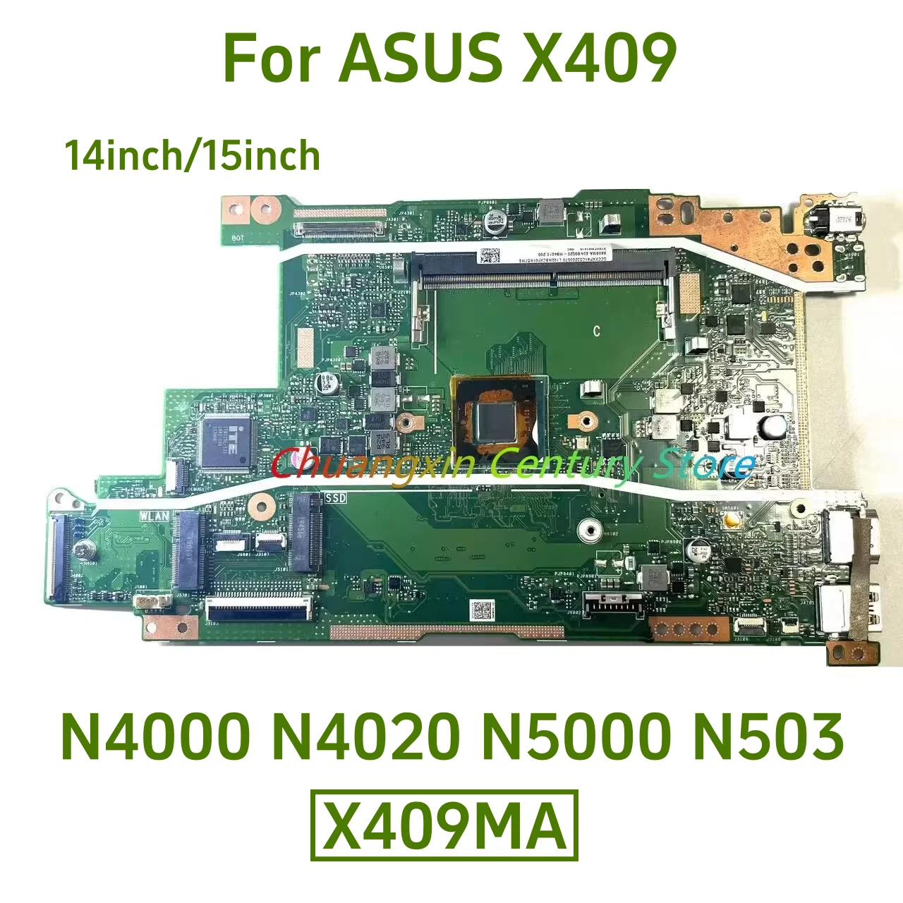 

Applicable For ASUS X409 14 15 inch laptop motherboard X409MA board number N4000 N4020 N5000 N5030 100% tested OK