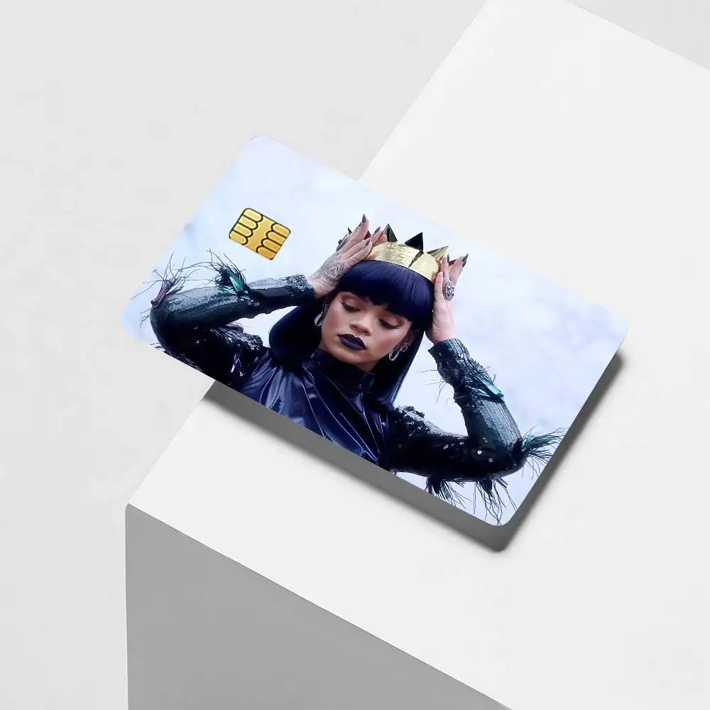 Barbados Singer R-RIHANNA Credit Card Decorative Card Stickers Suitable For Bank Cards Metro Transit Anti-scratch Gift 4PCS